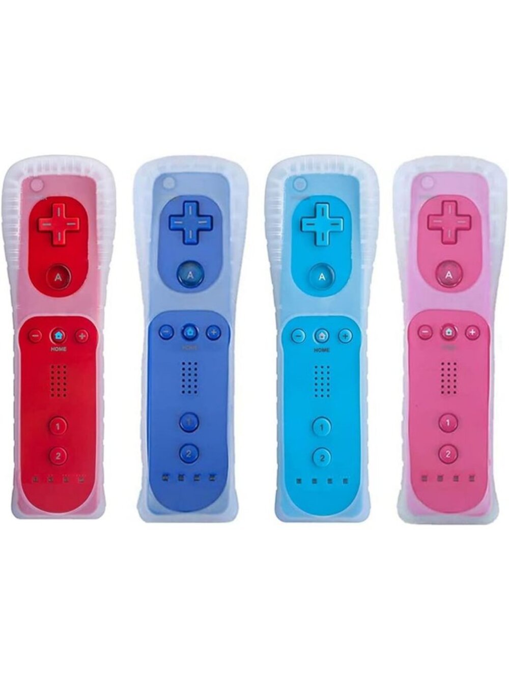 Wii Remote Controller, 4 Packs Upgrade Wireless Controller Compatible with Wii